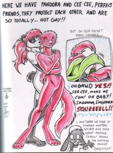 Rating: Explicit Score: 0 Tags: 2001 all_fours anthro armwear bear cee_cee_reese clothing colored_pencil_(artwork) e621 elbow_gloves english_text extinctioners eyes_closed female female/female genitals giant_panda gloves group hair handwear hug legwear lying mammal max_blackrabbit max_blackrabbit_(character) mindswipe mustelid musteline nude on_back pandora_lee pink_hair ponytail smile tail text thigh_highs traditional_media_(artwork) true_musteline vulva weasel User: bunchy7s