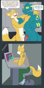 Rating: Explicit Score: 0 Tags: after_sex animal_genitalia anthro balls bandai_namco blue_body blue_eyes broken_heart canid canine cigarette comic compfive countershading dialogue digimon duo e621 english_text fakemon fan_character fox fox_mccloud genitals green_eyes half-erect humanoid_genitalia humanoid_penis male male/male mammal markings multiple_scenes muscular nintendo nude one_night_stand penis penis_tip piercing plantigrade rejection scalie sexually_transmitted_tattoo sheath sleezimon smoke smoking star_fox tail tattoo text yellow_markings User: bunchy7s