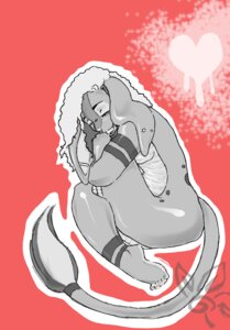 Rating: Safe Score: 0 Tags: anthro breasts e621 female grey_eyes heart_symbol looking_at_viewer mature_female nude piercing roneethestray scales side_boob sitting solo tail tail_tuft tanssija_lock tuft ventral_scales viperoa User: bunchy7s