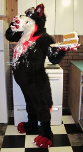 Rating: Questionable Score: 0 Tags: anthro cake canid canine clothing costume dessert e621 eating eyewear food fox fursuit goggles grandfathered_content griefer hi_res male mammal messy overweight overweight_anthro overweight_male real solo unknown_artist User: bunchy7s Rating: Questionable Score: 0 Tags: anthro cake canid canine clothing costume dessert e621 eating eyewear food fox fursuit goggles grandfathered_content griefer hi_res male mammal messy overweight overweight_anthro overweight_male real solo unknown_artist User: bunchy7s