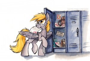 Rating: Safe Score: 0 Tags: 2014 a+ bag blonde_hair book cutie_mark derp_eyes derpy_hooves_(mlp) e621 english_text equid equine feathered_wings feathers female freckles friendship_is_magic grey_body grey_feathers hair hasbro locker looking_back mammal my_little_pony mythological_creature mythological_equine mythology paper pegasus simple_background solo sophiecabra text white_background wings User: bunchy7s