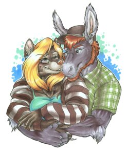 Rating: Safe Score: 0 Tags: 2010 anthro asinus beard blush canid canine clothing cockiestspaniel donkey duo e621 equid equine eyewear facial_hair female glasses hat headgear headwear hug male mammal piercing romantic romantic_couple simple_background smile white_background User: bunchy7s Rating: Safe Score: 0 Tags: 2010 anthro asinus beard blush canid canine clothing cockiestspaniel donkey duo e621 equid equine eyewear facial_hair female glasses hat headgear headwear hug male mammal piercing romantic romantic_couple simple_background smile white_background User: bunchy7s