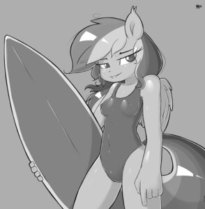 Rating: Questionable Score: 0 Tags: absurd_res anthro anthrofied camel_toe clothing e621 equid equine feathered_wings feathers female friendship_is_magic greyscale hasbro hi_res mammal miketheuser monochrome my_little_pony mythological_creature mythological_equine mythology pegasus rainbow_dash_(mlp) solo surfboard swimwear tail vehicle watercraft wings User: bunchy7s