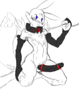 Rating: Explicit Score: 0 Tags: accessory anthro balls bandai_namco big_penis black_penis blue_eyes canid canine cock_ring collar digimon digimon_(species) e621 erection fur genitals jewelry l1zardman leash looking_at_viewer male mammal multiple_cock_rings penis penis_accessory penis_jewelry renamon simple_background sketch solo tail white_background white_body white_fur User: bunchy7s