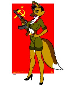 Rating: Safe Score: 0 Tags: ak-47 ak_platform anthro assault_rifle biped breasts canid canine canis clothed clothing communism domestic_dog e621 female footwear german_shepherd gun hammer_and_sickle hat headgear headwear herding_dog high_heels holding_gun holding_object holding_ranged_weapon holding_weapon joseph_ny jsc_kalashnikov_concern mammal pastoral_dog politics ranged_weapon rifle russian shoes sofia_(joseph_ny) solo soviet_union star tail weapon User: bunchy7s Rating: Safe Score: 0 Tags: ak-47 ak_platform anthro assault_rifle biped breasts canid canine canis clothed clothing communism domestic_dog e621 female footwear german_shepherd gun hammer_and_sickle hat headgear headwear herding_dog high_heels holding_gun holding_object holding_ranged_weapon holding_weapon joseph_ny jsc_kalashnikov_concern mammal pastoral_dog politics ranged_weapon rifle russian shoes sofia_(joseph_ny) solo soviet_union star tail weapon User: bunchy7s
