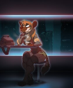 Rating: Safe Score: 0 Tags: 5:6 anthro beverage big_eyes biped blonde_hair blue_eyes bodysuit breasts brown_nose choker city claws cleavage clothed clothing coffee e621 female fingerless_gloves food fur gloves hair handwear hyena jana jewelry knapsack leotard long_hair looking_up mammal markings necklace night orange_hair reaganlodge science_fiction sitting skinsuit solo spots spotted_body spotted_fur spotted_hyena thinking thoughtful_expression tight_clothing toe_claws User: bunchy7s