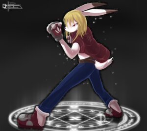 Rating: Safe Score: 0 Tags: 2000s_theme 2010s_theme 2011 anthro black_background blonde_hair chilon clothing e621 gloves hair handwear hi_res kemono king_kazma lagomorph leporid long_ears magic magic_circle male mammal rabbit red_eyes simple_background solo summer_wars User: bunchy7s