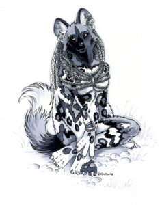 Rating: Safe Score: 0 Tags: 2008 african_wild_dog anthro biped canid canine e621 ear_piercing female heather_bruton mammal piercing pigtails simple_background sitting solo tail traditional_media_(artwork) white_background User: bunchy7s