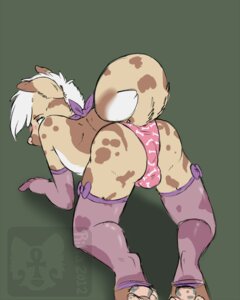 Rating: Questionable Score: 0 Tags: 2012 4:5 anthro arm_warmers armwear blush bulge butt canid canine canis casey_(hobbesdawg) clothed clothing crossdressing digital_media_(artwork) domestic_dog e621 femboy legwear looking_back male mammal panties presenting presenting_hindquarters raised_tail rear_view rika_(artist) skimpy solo stockings tail underwear User: bunchy7s