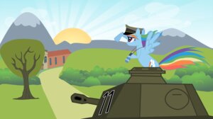 Rating: Safe Score: 0 Tags: armored_vehicle binoculars blue_body blue_feathers blue_fur clothing detailed_background e621 equid equine feathered_wings feathers female friendship_is_magic fur hair hasbro hat headgear headwear machine mammal multicolored_hair multicolored_tail my_little_pony mythological_creature mythological_equine mythology panther_(tank) pegasus plant rainbow_dash_(mlp) rainbow_hair rainbow_tail solo tail tank_(vehicle) tensaioni toony tree turret vehicle wings wood User: bunchy7s