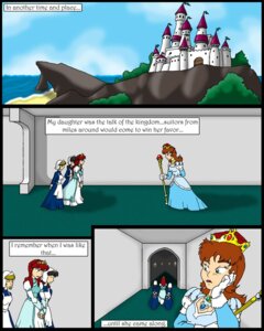 Rating: Safe Score: 0 Tags: 4:5 castle catmonkshiro comic e621 english_text female group human human_only mammal not_furry princess royalty text User: bunchy7s
