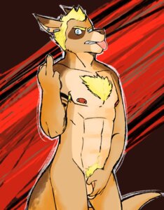 Rating: Explicit Score: 0 Tags: anthro armpit_hair balls biped blonde_hair blue_eyes body_hair chest_hair chest_tuft duncan_(genchi) e621 ear_piercing fur genchi genitals gesture hair hand_gesture happy_trail hi_res kangaroo macropod male mammal marsupial middle_finger nipple_piercing nipples nude piercing solo tail tan_body tan_fur tattoo tongue tuft User: bunchy7s