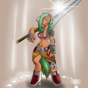 Rating: Safe Score: 0 Tags: 1:1 anthro armor barbarian bodypaint e621 equid equine evangle face_paint female forearms hi_res horse mammal melee_weapon pony roleplay solo stuttercry sword tail weapon User: bunchy7s