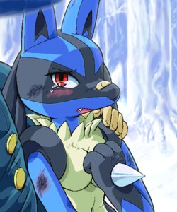 Rating: Safe Score: 0 Tags: 3_toes 5:6 5_fingers anthro anthro_focus anthrofied arm_around_shoulder band-aid bandage biped black_body black_fur blue_body blue_ears blue_fur blush bodily_fluids breasts bruised canid canine close-up clothed clothing countershade_torso countershading detailed_background digital_media_(artwork) duo e621 faceless_character faceless_male fangs featureless_breasts feet female female_focus fingers forest fur g-sun generation_4_pokemon gloves_(marking) hand_on_shoulder hand_spike human humanoid_hands iris light_body light_skin looking_at_viewer lucario male mammal markings medium_breasts multicolored_body multicolored_fur nintendo nude oekaki open_mouth outside plant pokemon pokemon_(species) pokemon_trainer pokemorph pupils red_eyes simple_background snout solo_focus spikes spikes_(anatomy) tan_body tan_skin tears teeth toes tree white_spikes wood wounded yellow_body yellow_breasts yellow_countershading yellow_fur User: bunchy7s