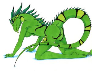 Rating: Explicit Score: 0 Tags: all_fours anthro blue_eyes breasts e621 featureless_breasts female genitals green_body green_spikes igna iguana iguanid lizard looking_at_viewer looking_back markings non-mammal_breasts pose reptile ring_(marking) ringed_tail scalie side_view simple_background solo spikes striped_markings striped_tail stripes tail tail_markings tierafoxglove tongue tongue_out vulva white_background User: bunchy7s