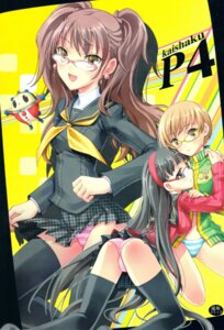 Rating: Explicit Score: 0 Tags: 1boy 3girls amagi_yukiko atlus black-eyed_female black-haired_female black_eyes black_hair bob_cut brown-eyed_female brown-haired_female brown_eyes brown_hair clothed clothed_female clothing cover_page female female_focus full_body glasses kaishaku kujikawa_rise light-skinned_female light_skin long-haired_female long_hair looking_at_viewer looking_back male megami_tensei panties persona persona_4 rule34 satonaka_chie sega tagme teddie_(persona) tomboy twintails uniform upskirt yuri User: bunchy7s