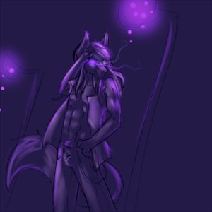 Rating: Explicit Score: 0 Tags: 1:1 abs anthro biped black_and_purple bottomwear canid canine clothed clothing e621 erection fox fur genitals glowing glowing_eyes hair looking_aside male mammal maverick_skye monochrome night outside pants partially_clothed penis penis_poking_out purple_and_white simple_background sketch solo standing street_lamp tail topwear torn_clothing vest yashendwirh User: bunchy7s