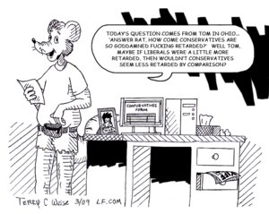 Rating: Safe Score: 0 Tags: 2009 4_fingers anas anatid anseriform answer_rat anthro avian biped bird black_and_white black_text bottomwear bulbous_nose clothed clothing comic computer confurvative dabbling_duck dark_text desk dialogue duck e621 electronics english_text fanny_pack fingers fully_clothed furniture holding_object holding_paper male mallard mallard_fillmore mallard_fillmore_(character) mammal monochrome murid murine open_mouth paper parody profanity rat rodent round_ears shirt signature snout social_commentary solo speech_bubble standing t-shirt table tail talking_to_viewer tapering_snout teeth text topwear unknown_artist url whiskers year User: bunchy7s