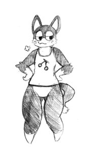 Rating: Safe Score: 0 Tags: animal_crossing anthro black_and_white blush bottomless cherry clothed clothing domestic_cat dusty-pixels e621 felid feline felis food fruit graphite_(artwork) male mammal monochrome nintendo plant punchy_(animal_crossing) shirt solo tank_top thigh_gap topwear traditional_media_(artwork) User: bunchy7s