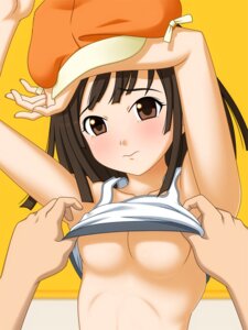 Rating: Explicit Score: 0 Tags: armpits arms_up bakemonogatari blush breasts brown_eyes brown_hair cabbie_hat female hat ito_hajime monogatari_(series) no_bra rule34 sengoku_nadeko shirt_lift short_hair underboob User: bunchy7s