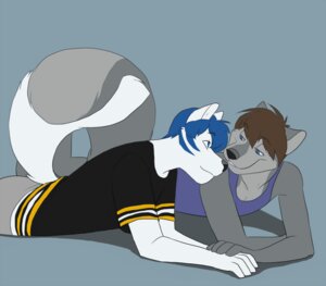 Rating: Safe Score: 0 Tags: anthro blue_eyes blue_hair brown_hair canid canine canis clothed clothing digital_media_(artwork) duo e621 fur grey_body grey_fur hair hand_holding hockeywolf jailbird koronis male male/male mammal romantic romantic_couple shirt smile tail tank_top teeth topwear white_body white_fur wolf User: bunchy7s Rating: Safe Score: 0 Tags: anthro blue_eyes blue_hair brown_hair canid canine canis clothed clothing digital_media_(artwork) duo e621 fur grey_body grey_fur hair hand_holding hockeywolf jailbird koronis male male/male mammal romantic romantic_couple shirt smile tail tank_top teeth topwear white_body white_fur wolf User: bunchy7s