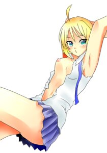 Rating: Explicit Score: 0 Tags: ahoge artoria_pendragon blonde_hair blue_eyes eyebrows_visible_through_hair fate/stay_night fate/zero fate_(series) female lagear no_bra no_panties open_clothes rule34 saber skirt thigh torn_clothes white_background User: bunchy7s