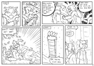Rating: Safe Score: 0 Tags: angry anthro black_and_white bodily_fluids caan_(james_howard) chimera cold comic crying dialogue digital_drawing_(artwork) digital_media_(artwork) domestic_cat duo e621 english_text felid feline felis hybrid james_howard kit_(james_howard) line_art male mammal monochrome multiple_scenes pain plant punch sergal shaking slap surprised tail tears text threatening tree trembling violence wood wounded User: bunchy7s