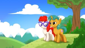 Rating: Safe Score: 0 Tags: 16:9 black_eyes cloud cutie_mark detailed_background digital_media_(artwork) duo e621 earth_pony equid equine eyewear female feral friendship_is_magic fur glasses grass green_hair hair hasbro hi_res horn horse male mammal my_little_pony mysticalpha mythological_creature mythological_equine mythology outside plant pony quadruped red_hair shrub sky snails_(mlp) tail tree twist_(mlp) unicorn widescreen wood yellow_body yellow_fur young young_feral User: bunchy7s