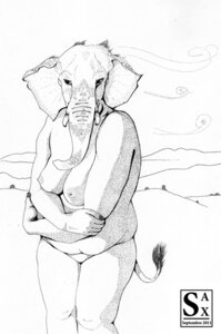 Rating: Questionable Score: 0 Tags: anthro breasts e621 elephant elephantid female mammal monochrome nipples nude overweight overweight_anthro overweight_female proboscidean proboscis_(anatomy) sax solo tail tail_tuft trunk_(anatomy) tuft tusks User: bunchy7s