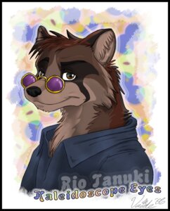 Rating: Safe Score: 0 Tags: 2006 anthro black_body black_border black_fur black_nose border brown_body brown_eyes brown_fur bust_portrait canid canine clothed clothing collared_shirt e621 eyewear fur glasses kaleidoscope looking_aside looking_at_viewer male mammal outline pince-nez polo_shirt portrait raccoon_dog shirt smile solo sunglasses tanuki text topwear vaide User: bunchy7s