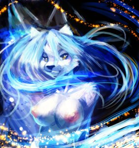 Rating: Questionable Score: 0 Tags: anthro biped blue_hair breasts canid canine canis digital_media_(artwork) digital_painting_(artwork) e621 female front_view fur hair half-length_portrait looking_at_viewer magicscir mammal nipples nude painting_(artwork) portrait solo white_body white_fur wolf yellow_eyes User: bunchy7s