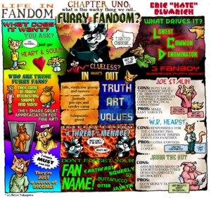 Rating: Questionable Score: 0 Tags: 1994 comic commentary digital_media_(artwork) e621 english_text eric_blumrich fandom fans furry_fandom group life_in_fandom_(eric_blumrich) male meta_humor rant tail text User: bunchy7s
