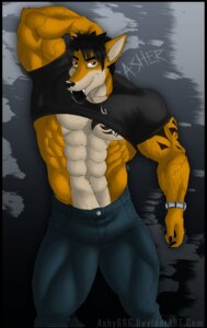 Rating: Questionable Score: 0 Tags: abs abstract_background anthro asher_(ashy666) ashy666 black_clothing black_hair black_nails black_topwear border bottomwear clock clothed clothing colored_nails denim denim_bottomwear denim_clothing digital_media_(artwork) e621 facial_hair fur goatee hair hand_behind_head hi_res jeans looking_at_viewer male mammal markings marsupial muscular muscular_anthro muscular_male nails orange_body orange_fur pants pecs pose raised_clothing raised_shirt raised_topwear shirt simple_background smile solo tattoo topwear vein watch wristwatch User: bunchy7s Rating: Questionable Score: 0 Tags: abs abstract_background anthro asher_(ashy666) ashy666 black_clothing black_hair black_nails black_topwear border bottomwear clock clothed clothing colored_nails denim denim_bottomwear denim_clothing digital_media_(artwork) e621 facial_hair fur goatee hair hand_behind_head hi_res jeans looking_at_viewer male mammal markings marsupial muscular muscular_anthro muscular_male nails orange_body orange_fur pants pecs pose raised_clothing raised_shirt raised_topwear shirt simple_background smile solo tattoo topwear vein watch wristwatch User: bunchy7s