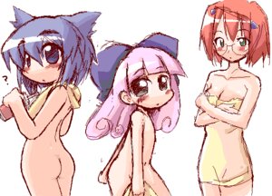 Rating: Explicit Score: 0 Tags: arms_crossed ass blue_hair blush bow eyebrows_visible_through_hair female flat_chest fujimiya_madoka glasses green_eyes ikkyuu long_hair pani_poni_dash! pink_hair rule34 serizawa_akane short_hair takamizawa_haruka towel water_bottle User: bunchy7s