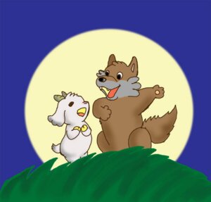 Rating: Safe Score: 0 Tags: ambiguous_gender anthro bovid canid canine canis caprine duo e621 gabu goat kemono male mammal mei_(one_stormy_night) moon one_stormy_night tail wolf wu_tama User: bunchy7s