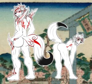 Rating: Questionable Score: 0 Tags: anthro bent_over big_butt black_body black_fur bodypaint butt canid canine canis capcom chibiterasu_(okami) clover_studio deity duo e621 fur green_eyes hair hi_res looking_back male mammal markings muscular nintendo nude okami_(capcom) presenting purple_eyes rath_raholand shiranui_(okami) white_body white_fur wolf User: bunchy7s Rating: Questionable Score: 0 Tags: anthro bent_over big_butt black_body black_fur bodypaint butt canid canine canis capcom chibiterasu_(okami) clover_studio deity duo e621 fur green_eyes hair hi_res looking_back male mammal markings muscular nintendo nude okami_(capcom) presenting purple_eyes rath_raholand shiranui_(okami) white_body white_fur wolf User: bunchy7s