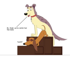 Rating: Explicit Score: 0 Tags: aliasing all_fours canid canine canis collar dachshund digital_media_(artwork) domestic_dog dominant duo e621 english_text eyes_closed fang_(artist) female feral genitals hasbro hunting_dog larger_dom larger_male lucky_(pound_puppies) male male/female mammal nude open_mouth penis pound_puppies pound_puppies_(2010) profanity raised_tail sex size_difference smaller_female strudel tail text toony User: bunchy7s