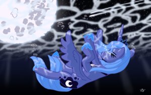 Rating: Safe Score: 0 Tags: 2011 asphyxiation blue_body blue_feathers bodily_fluids cool_colors crown crying cutie_mark detailed_background drowning e621 equid equine feathered_wings feathers female feral friendship_is_magic hasbro headgear hi_res horn lifesequencebreak mammal moon my_little_pony mythological_creature mythological_equine mythology princess_luna_(mlp) solo tail tears toony underwater water winged_unicorn wings User: bunchy7s