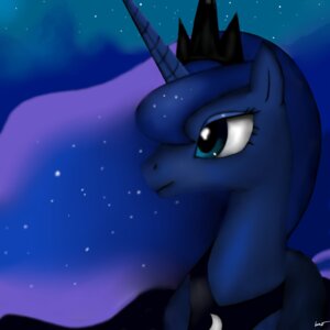 Rating: Safe Score: 0 Tags: 1:1 2013 blue_eyes blue_hair bust_portrait cool_colors e621 equid equine female feral friendship_is_magic hair hasbro hi_res horn icon lunatisiac mammal moon my_little_pony mythological_creature mythological_equine mythology night outside portrait princess_luna_(mlp) signature solo star unicorn User: bunchy7s