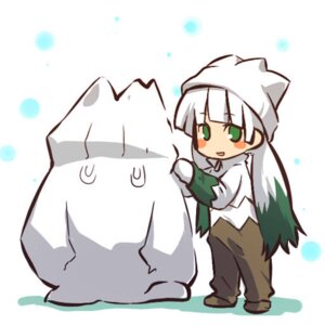 Rating: Safe Score: 0 Tags: 1:1 alternate_species beanie blush cel_shading clothed clothing cosplay duo e621 female fully_clothed generation_4_pokemon gloves green_eyes green_hair hair handwear hat headgear headwear hitec human humanized long_hair looking_aside looking_at_viewer mammal multicolored_hair nintendo open_mouth open_smile pokemon pokemon_(species) pokemon_trainer shaded simple_background smile snover snow standing toony white_background white_hair User: bunchy7s