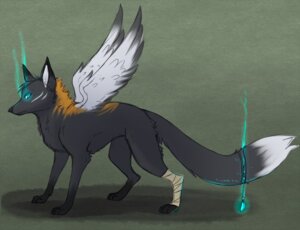 Rating: Safe Score: 0 Tags: black_body black_fur black_nose blue_eyes brown_body brown_fur canid canine e621 feathered_wings feathers female feral fox fur glowing howl_(howlingvoice) howlart jewelry magic magic_user mammal pendant quadruped shadow solo standing tail white_body white_feathers wings wraps User: bunchy7s