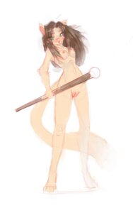 Rating: Explicit Score: 0 Tags: 5:8 anthro breasts brown_hair carnak carnak_(artist) domestic_cat e621 felid feline felis female genitals hair hi_res mammal nipples nude simple_background solo tail vulva white_background User: bunchy7s