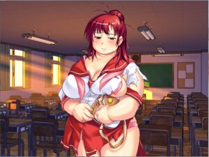 Rating: Explicit Score: 0 Tags: 1girls breasts embarrassed fat female female_only play!_play!_play! red_hair rule34 school_uniform solo thick_thighs thighs torn_clothes wazakita yamamoto_sachie User: bunchy7s