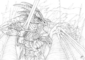 Rating: Safe Score: 0 Tags: 2012 anthro armor army banner bat_wings bracers breastplate claws clothing dragon e621 filigree flag frill_(anatomy) gauntlets glaive gloves greyscale group handwear horn knight line_art male melee_weapon membrane_(anatomy) membranous_frill membranous_wings monochrome mythological_creature mythological_scalie mythology pauldron plate_mail polearm pupils scales scalie simul sky slit_pupils spear warrior weapon wing_claws wings User: bunchy7s