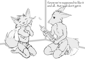 Rating: Safe Score: 0 Tags: 4:3 anthro black_eyes bottomwear canid canine caulk clothing dialogue duo e621 english_text eyes_closed fox humor male male/male mammal monochrome shorts tail text unknown_artist young young_anthro User: bunchy7s Rating: Safe Score: 0 Tags: 4:3 anthro black_eyes bottomwear canid canine caulk clothing dialogue duo e621 english_text eyes_closed fox humor male male/male mammal monochrome shorts tail text unknown_artist young young_anthro User: bunchy7s