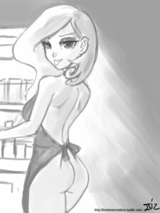 Rating: Questionable Score: 0 Tags: alternate_species appliance apron apron_only big_breasts breasts butt casual_exposure clothing cooking curved_hair e621 ear_piercing eyeshadow female fleur_de_lis_(mlp) fridge friendship_is_magic greyscale hair_behind_ear hasbro human humanized john_joseco kitchen kitchen_appliance makeup mammal monochrome mostly_nude my_little_pony not_furry nude piercing smile solo tongue tongue_out wife User: bunchy7s