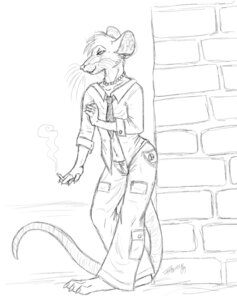 Rating: Safe Score: 0 Tags: 2009 accessory anthro biped cigarette danni detailed_background e621 fareme female front_view goldenfox mammal monochrome murid murine necktie outside rat rodent sketch smoking solo standing tail three-quarter_view toony wall_(structure) User: bunchy7s Rating: Safe Score: 0 Tags: 2009 accessory anthro biped cigarette danni detailed_background e621 fareme female front_view goldenfox mammal monochrome murid murine necktie outside rat rodent sketch smoking solo standing tail three-quarter_view toony wall_(structure) User: bunchy7s