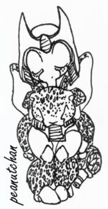 Rating: Safe Score: 0 Tags: black_and_white cheetah cheetor chibi e621 felid feline gun hasbro low_res machine male mammal maximal monochrome peanutchan ranged_weapon robot solo spots takara_tomy transformers transformers:_beast_wars weapon User: bunchy7s