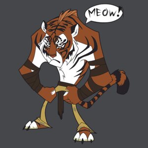 Rating: Safe Score: 0 Tags: 1:1 3_toes 4_fingers anthro arm_wraps barefoot biped black_body black_fur bottomwear brown_body brown_fur clothed clothing dialogue e621 english_text feet felid fingers fist front_view frown fur grey_background looking_at_viewer male mammal pantherine pants simple_background solo speech_bubble standing straps stripes tail text tiger toes toony topless vontalon white_body white_fur wraps User: bunchy7s