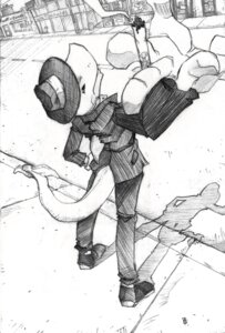 Rating: Safe Score: 0 Tags: anthro aquatic ayato cigarette city classy clothed clothing detailed detailed_background dorsal_fin dutch_angle e621 fedora fin fish foreshortening fully_clothed graphite_(artwork) greyscale hat headgear headwear male monochrome shark smoke smoking solo street suit tail toony traditional_media_(artwork) User: bunchy7s